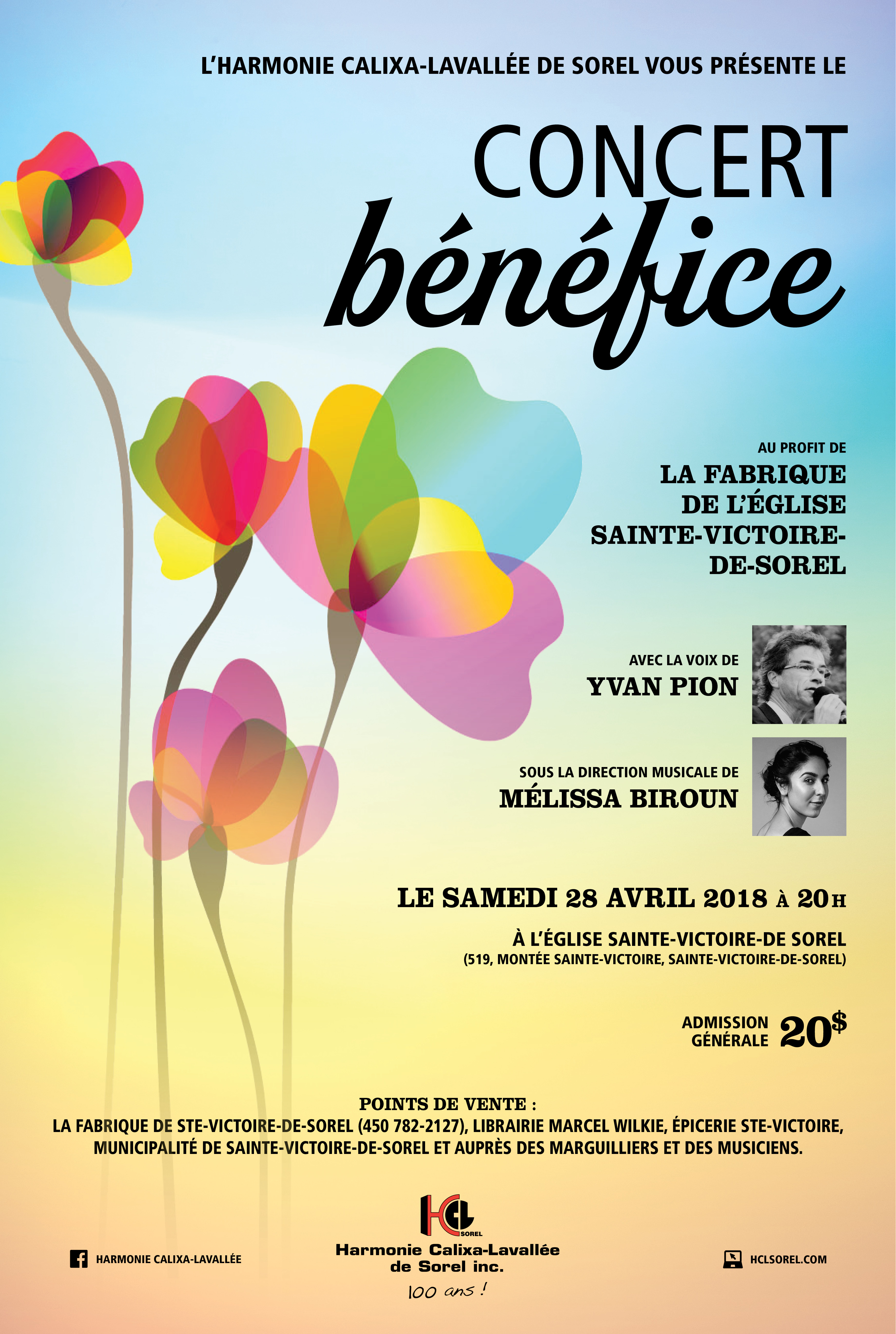 concert bénéfice affiche concert printanier